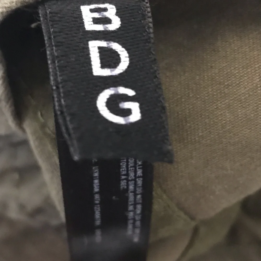 BDG Olive Green Adjustable Cotton Ball Cap